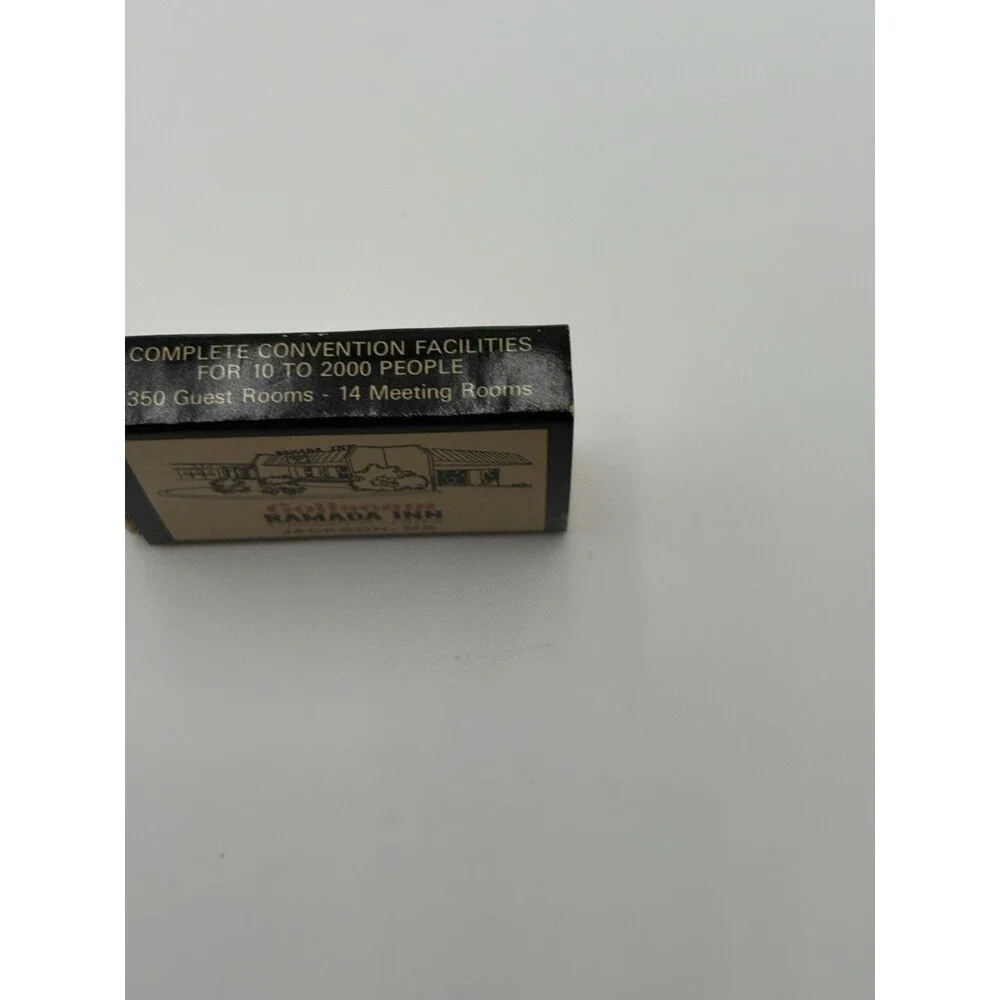 Vtg  Matchbook Box Cover Colliseum Ramada Inn Convention Center Jackson, MS